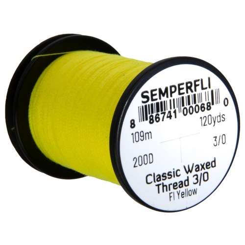 Classic Waxed Thread 3/0 120 Yards Fluoro Yellow