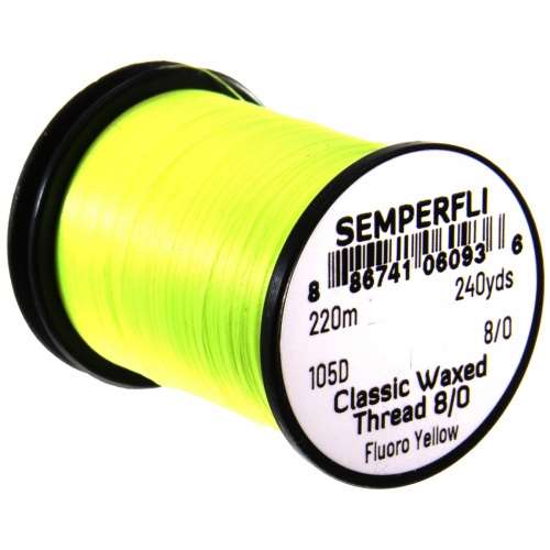 Classic Waxed Thread 8/0 240 Yards Fluoro Yellow