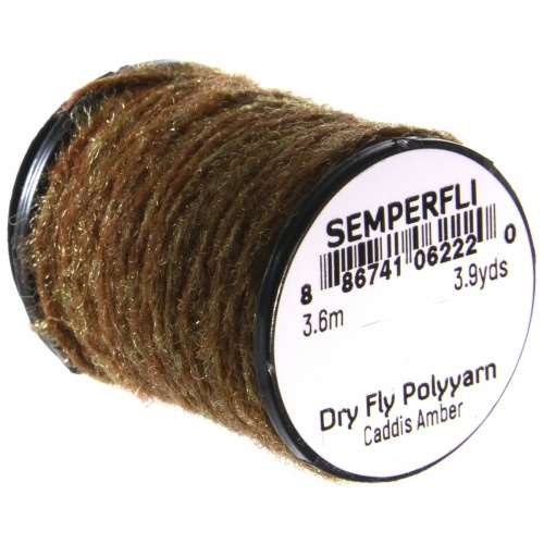 Dry Fly Polyyarn Caddis Amber