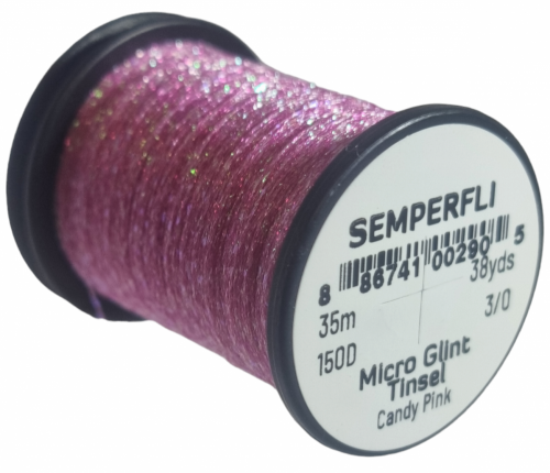Micro Glint Nymph Tinsel Candy Pink