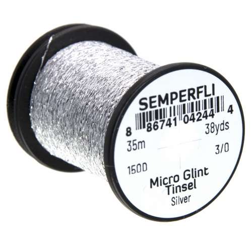 Micro Glint Nymph Tinsel Silver