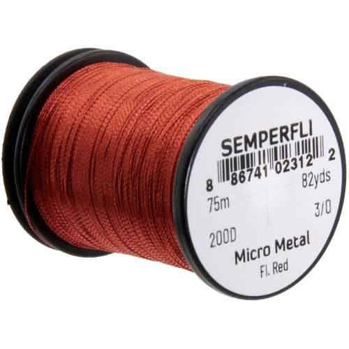 Micro Metal Hybrid Thread, Tinsel & Wire Fl. Red