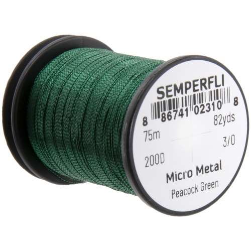 Micro Metal Hybrid Thread, Tinsel & Wire Peacock Green