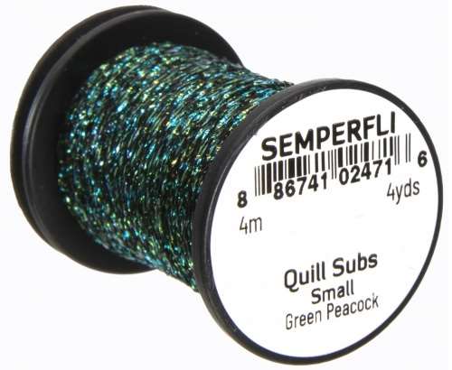 Quill Subs Small Green Peacock