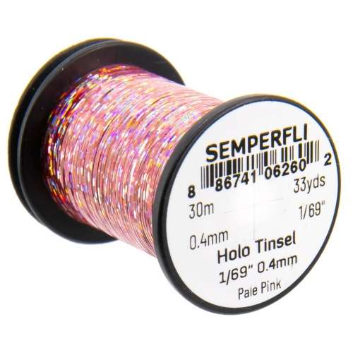 1/69" Holographic Tinsel Pale Pink