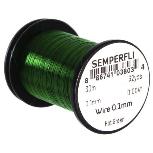 Wire 0.1mm Hot Green