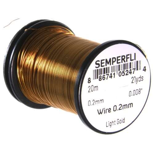 Wire 0.2mm Light Gold