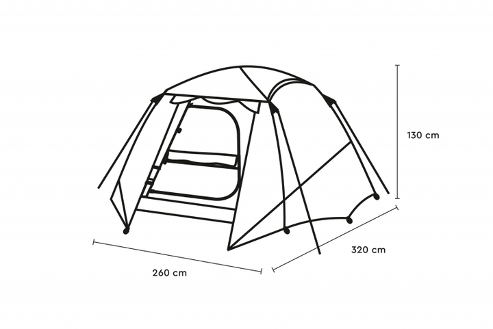 GAMBUJA 4 4 person dome tent